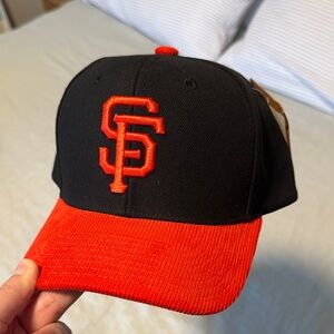 Corduroy Snapback Giants Baseball Cap